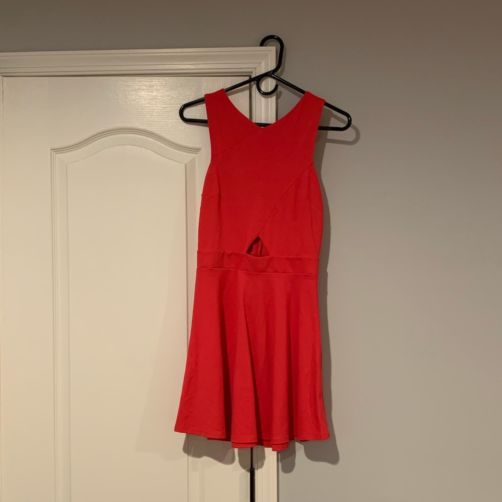 Aqua (Bloomingdale’s brand) red/coral dress!